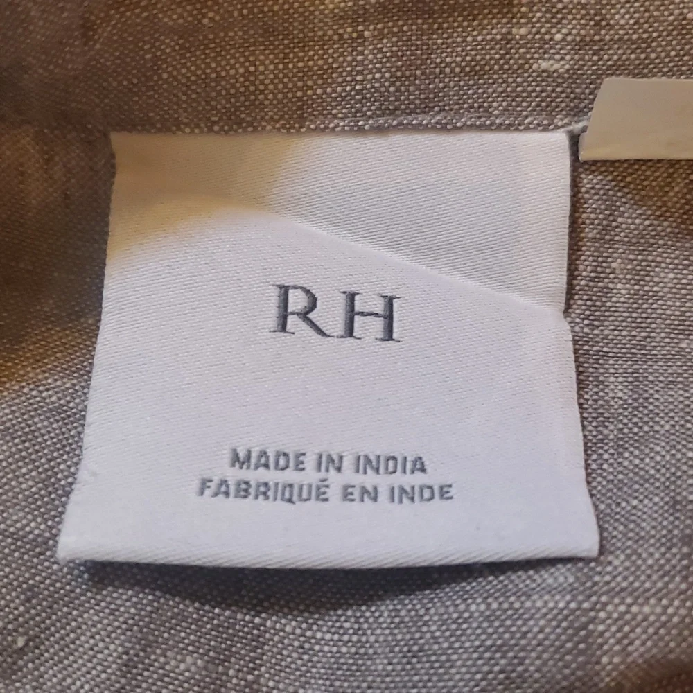 RH Vintage Washed Belgian Linen Lumbar Shams (2)